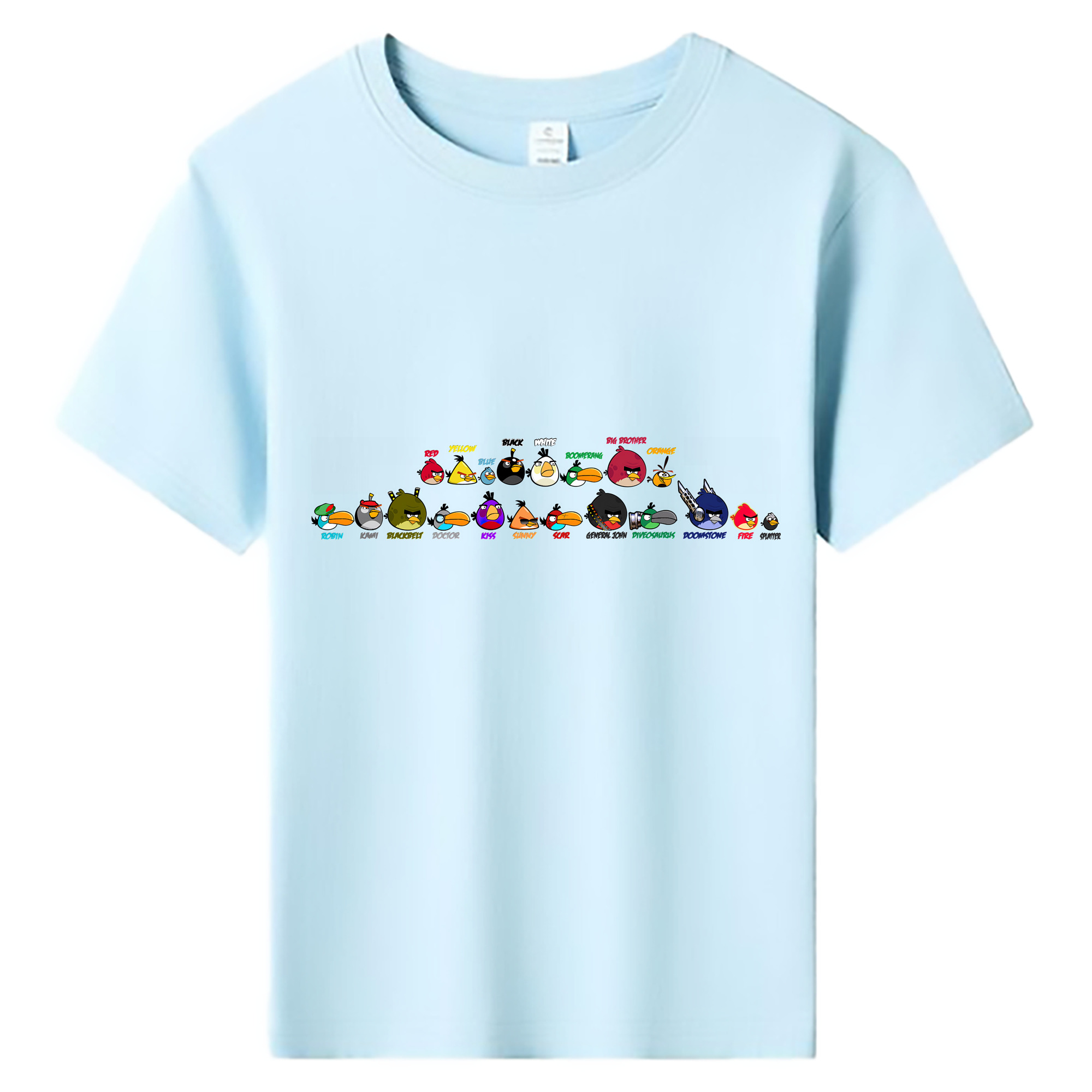 （画像用） Angry Birds アングリーバード 綿100％キッズTシャツ（フロントプリント）